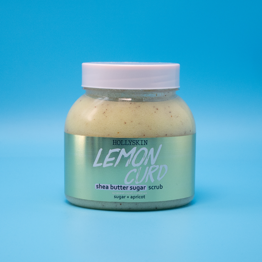 Цукровий скраб з олією ши і перлітом HOLLYSKIN Lemon Curd